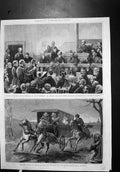 Old Print Washington Trial Court Vida Guitteau Murder President Garfield