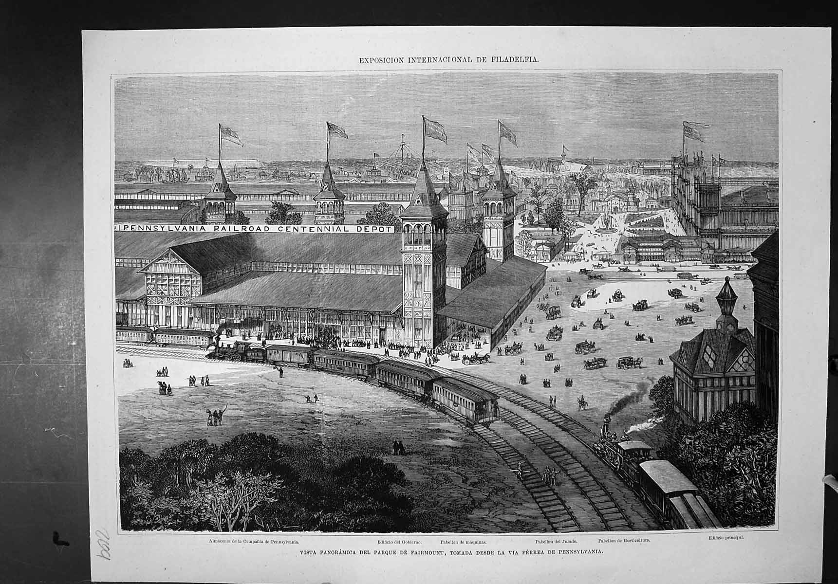 Old Print International Exhibition Filadelfia Fairmount Park Pennsylvania