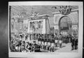 Antique Old Print Filadelfia Opening Exhibition President Grant Main Building