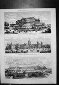Old International Exhibition Filadelfia Agricultural Machinery Buildi