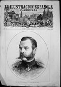 Old Antique Print S M Alejandro 11 Nicolaievitch Emperor Russia Uniform