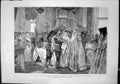 Antique Old Print St Petersburg Coronation Ceremony Esposos Palace Invierno