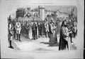 Antique Old Print Coronation Emperor Russia Czar Alexander Czarina Cathedral