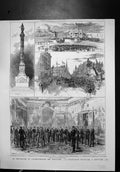 Antique Print Centenary Independence U S A French Delegation New York 1887 19th