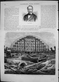 Antique Old Print Antoine Prumier Construction Station Midland Railway London