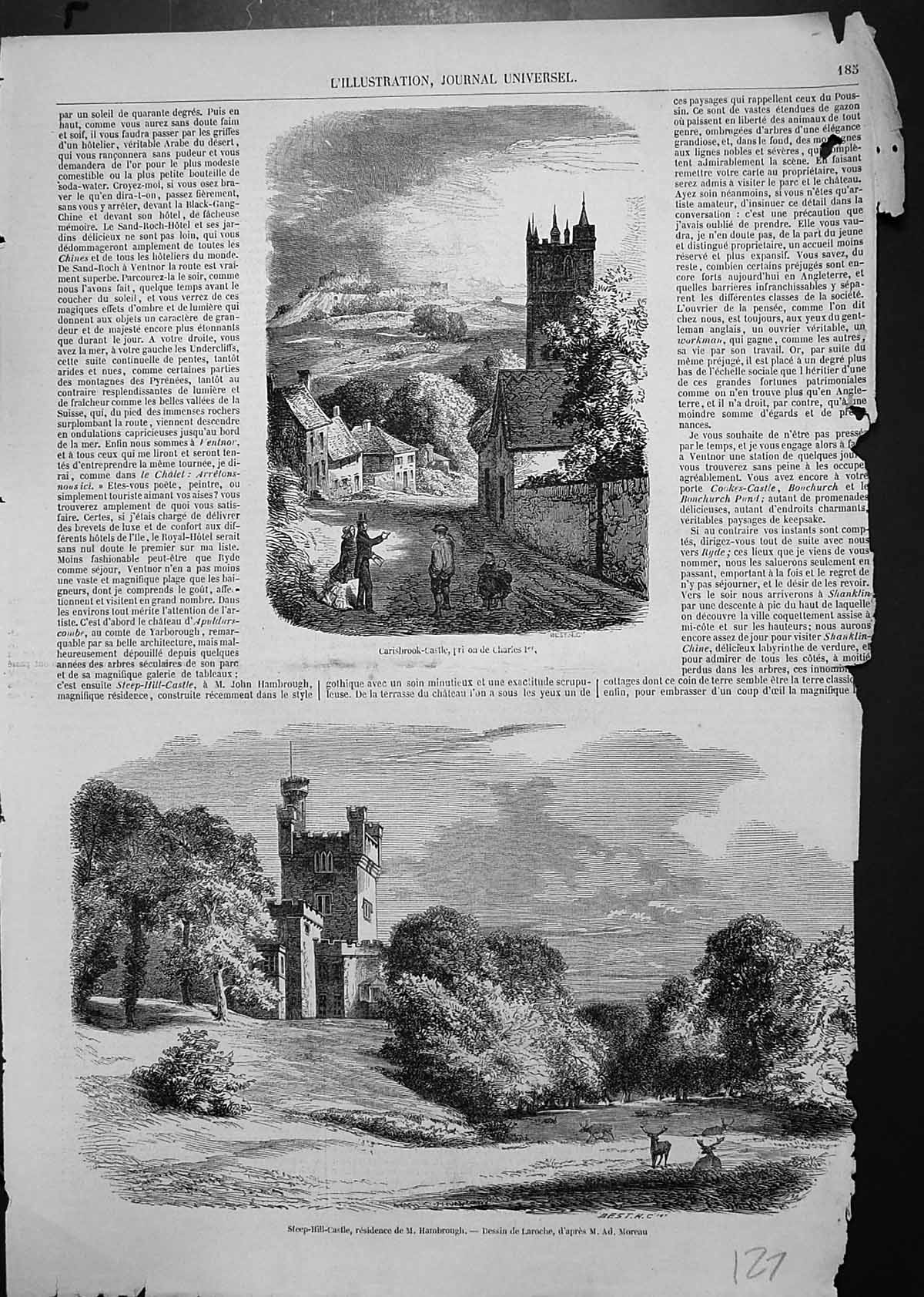 Old Carlsbrook Castle CharlesSteep Hill Castle Residence Hambrough