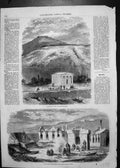 Original Old Antique Print Museum Kerch Mountain Mithridate Station Golf Kerch