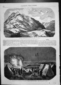 Antique Print Brigade Margadel Heights Aioun-Solthan 1856 Reception Zouaves