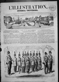 Original Old Antique Print Babylon Haiderbad Guards Army Corps A Soltikoff 1857