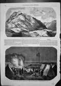 Old Print Crimea Margadel Brigade Heights Aioun Soltham Reception Zouaves