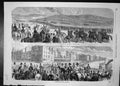 Old Print Manoeuvres Volunteers England Brighton Procession Brighton Quay