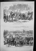Old Print Demonstrations Reformists London Meeting Beaufort House Gardens
