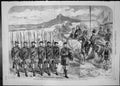 Antique Old Print Queen England Review Scottish Volunteers Holyrood Edinburgh