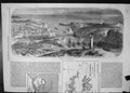 Original Old Antique Print View Sebastopol Near Docks Harbour Fortifications
