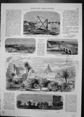 Old Port Devanuddi Negapatam Railway Tanjour Missionary College 1862 Victorian