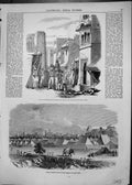 Antique Print Street Moultan After Capture Camp General English Army Delhi