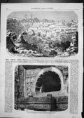 Old Print View Temples In Rock Adjunta Sculptures Entrance Temple Adjunta