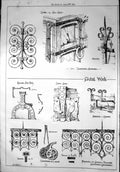 Old Metalwork Details Chichester Cathedral Railings Chest Corner 1869 Victorian