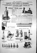 Old Print Tangye Brothers Engineers Advertisements Pumps Punch Crab 1869 19th