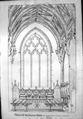 Antique Print Church St Peter Hedenham Norfolk New Chancel RoEj Tarver 1869