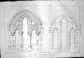 Print Tintern Abbey West Window South Aisle Exterior Interior Elevation 1870