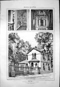 Old Highfield Residence Charles Walker Gloucester Interior Exterior 1869 19th
