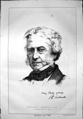 Antique Print Professor Cockerell RA Portrait BF Barwell Delt Et Litho 1869
