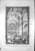 Old Print Interior St Philip'S Church Stepney Alterations Ew Godwin 1871 19th