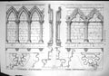 Old Print Lincoln Cathedral York Wall Arcade Chapter House Transept 1871 19th