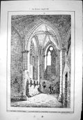 Old Abbey St Alban Ambulatory Ante-Chapel Ladychapel View South 1871 Victorian
