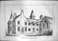 Old Print Meltham Mills Convalescent Home Edward Birchall Architect 1871 19th