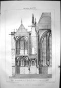 Old Chapelle Du Chateau De Vincennes Near Paris Elevation Chapel 1872 Victorian
