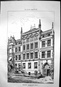 Old Suburban Architecture Berlin J Haffner Architect Arched Door 1872 Victorian
