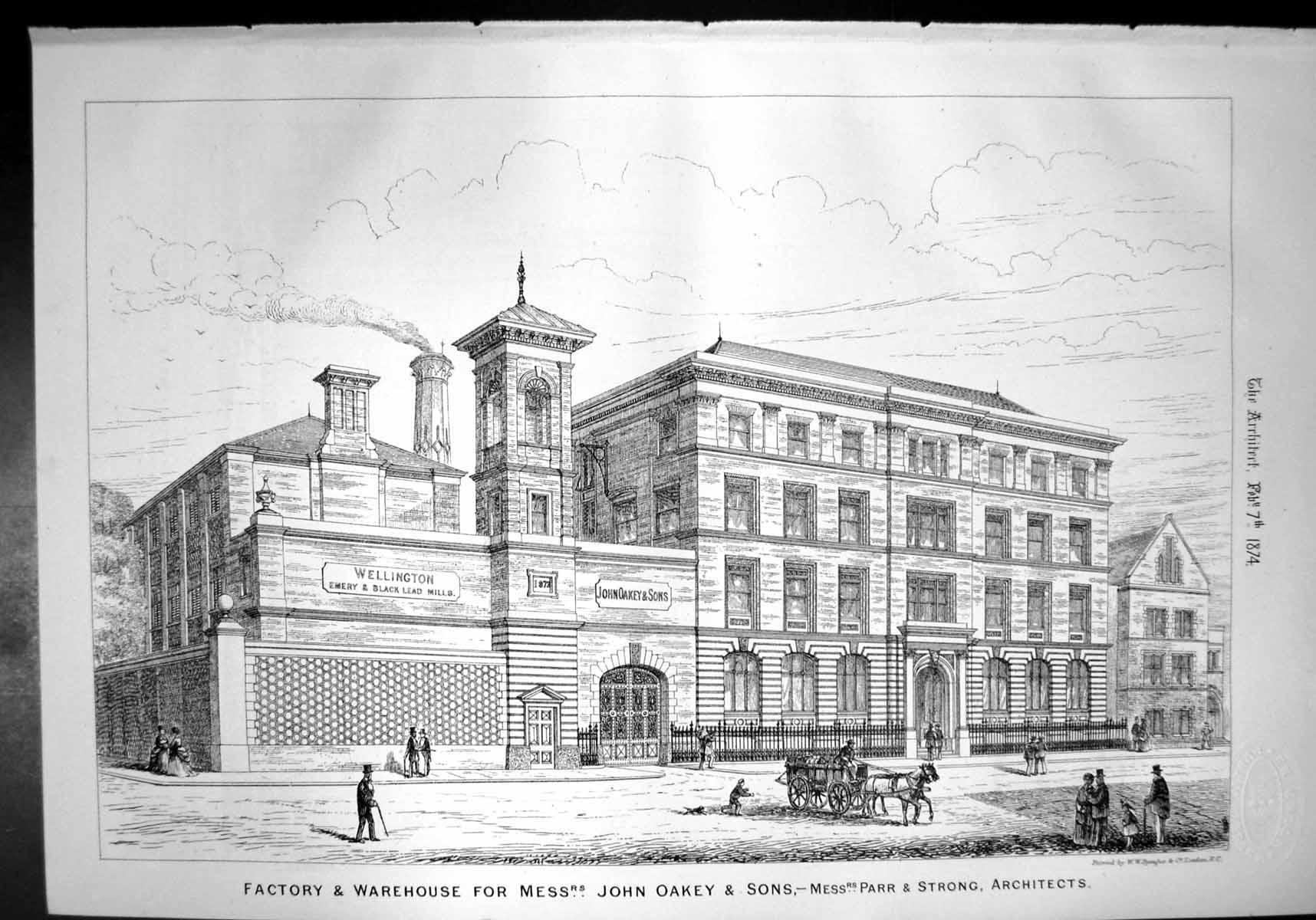 Old Print Factory Warehouse John Oakey & Sons Parr Strong Architects 1874 19th