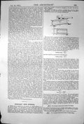 Original Old Antique Print Plan Beams Made Wrought Iron Girders 1869 Victorian