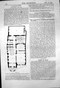 Old Ground Plan House Lieut Col Farquharson Park Lane Piccadilly 1870 Victorian