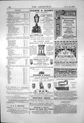 Old Print Wilder & Saxs Magnetic Telegraph Hibbins Sculptors Marble 1870 19th