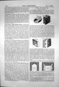 Antique Old Print Tubes Clay Metal Filled Cement Patent S Parr A Strong 1870