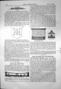 Old Print Arms Kingdom Jerusalem Morses Suspension Track Car Pulleys 1869 19th
