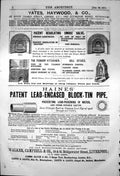Old Print Haines Lead-Cased Block-Tin Pipe Yates Haywood & Co Ranges 1871 19th
