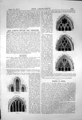 Antique Old Print Architecture Arch Temple Church Croit Howden Wilsford 1871
