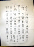 Old Architecture 1870 Continuation Chronological Table Bases Capitals 19th