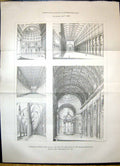 Old 1870 Principal Form Vaults Ceilings Sacred Buildings Architecture 19th