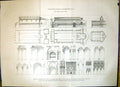 Old D'Agincourts Architecture 1870 Architraves Beams Interior Buildin 19th