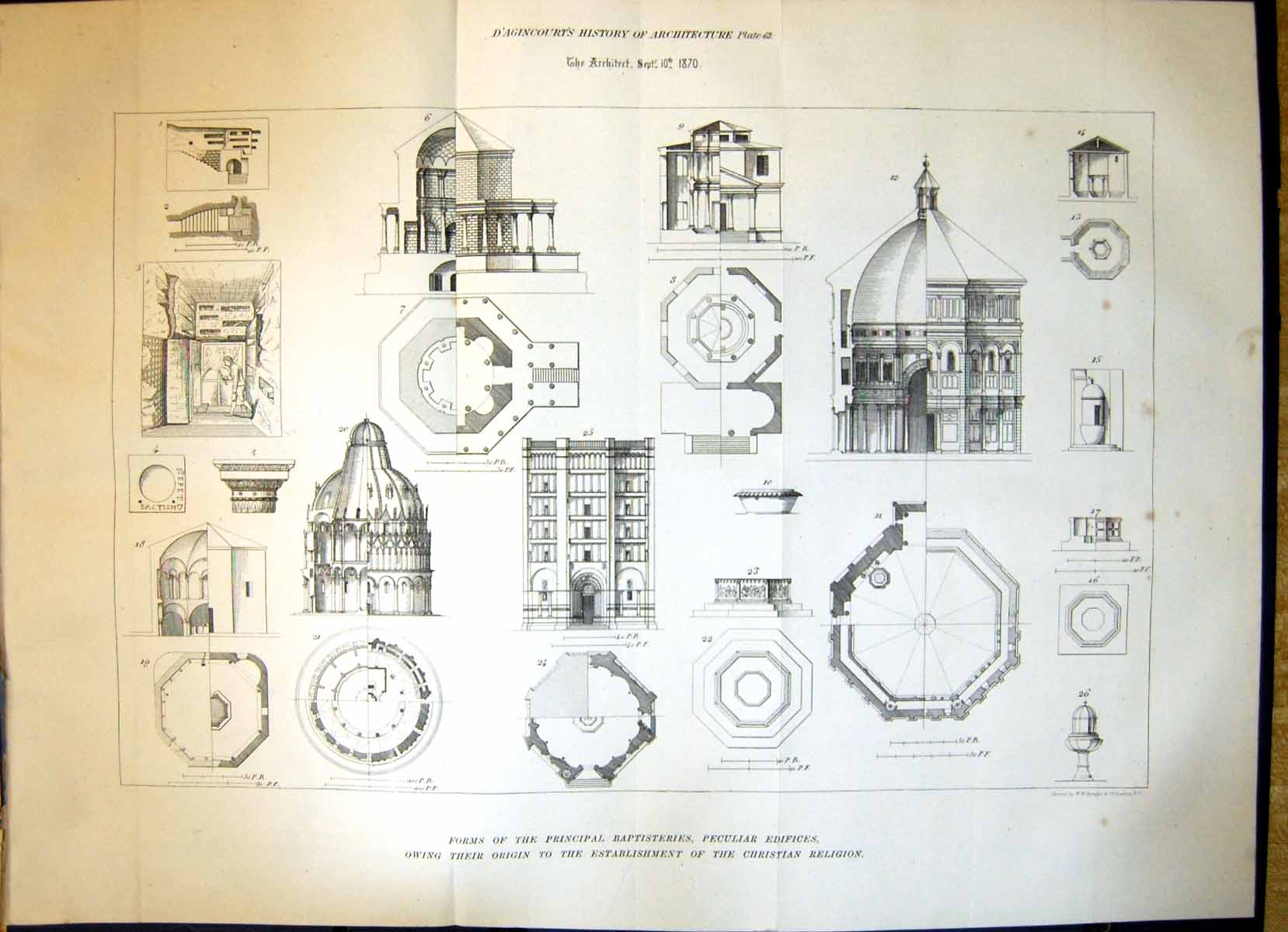Old Forms Principal Baptisteries Peculiar Edifices Religion Architect