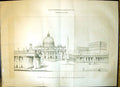 Old Architecture 1870 General View Basilica St. Peter Palace VaticanVictorian