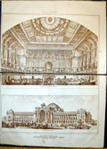 Old Architecture 1872 Design Houses Parliament Berlin Germany Bohnste 19th