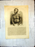 Original Old Antique Print All Round World Native Andaman Islands