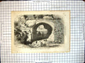 Old Antique Print All Round World Gate Hospital Knights St John Jerusalem