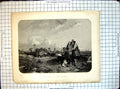 Antique Print Studio Paul Potter Le Poittevin A Revel Milking Cow Windmill